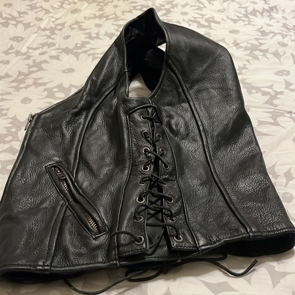 UNIK Leather Vest size S - Picture 3 of 9